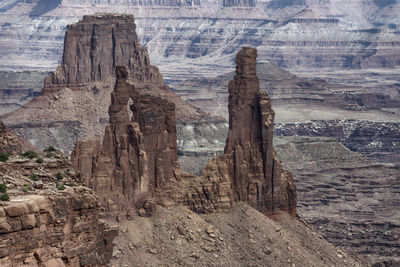 Rock formations in a desert