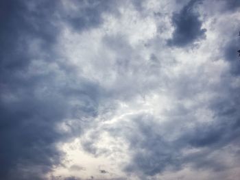 Low angle view of cloudy sky