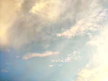 Low angle view of sky during sunset