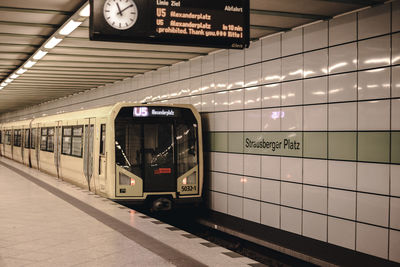 Train at railroad station