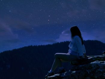 View of people at night