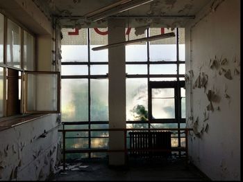 Interior of abandoned building