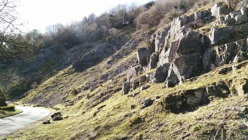 Road passing through landscape