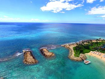 Scenic view of sea against sky