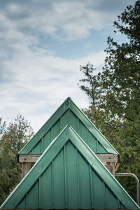 Low angle view of building against sky