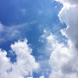 Low angle view of clouds in sky