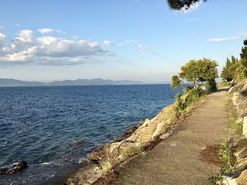 Scenic view of sea against sky