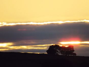 Sunset over landscape