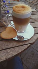 Coffee cup on table