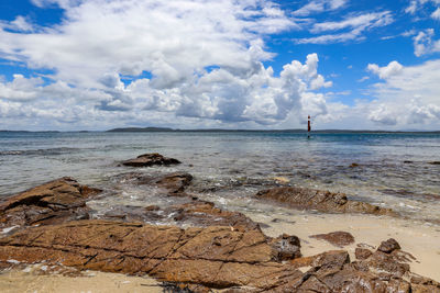 Scenic view of sea against sky