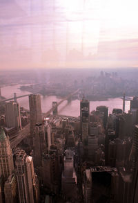 High angle view of cityscape