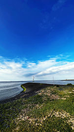 Scenic view of the open sea against the sky taken at den helder in north holland