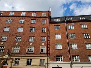 Low angle view of building against sky