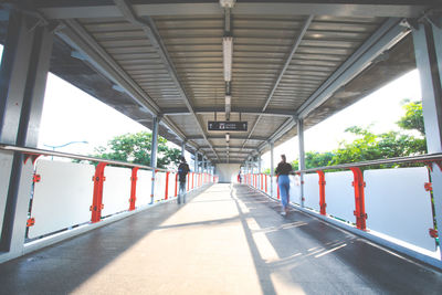 View of bridge over road