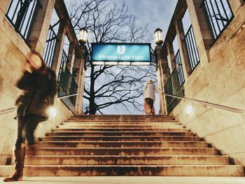 Low angle view of stairs