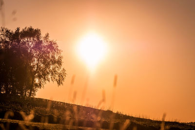 Sun shining through clouds