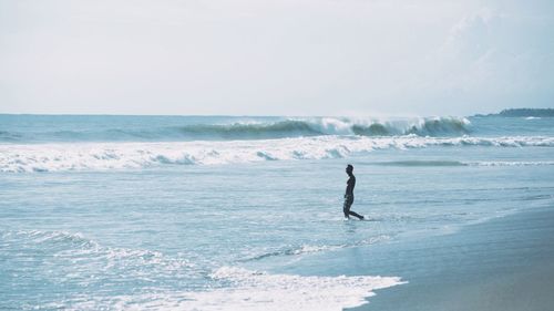 People enjoying at beach