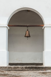 White wall of old building