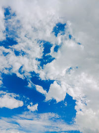 Low angle view of clouds in sky