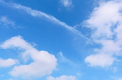 Low angle view of clouds in sky