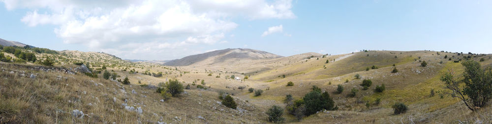 Panoramic view of landscape against sky