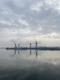 Scenic view of sea against sky