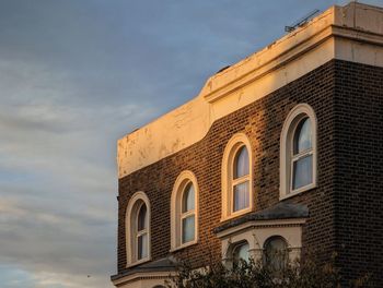 Low angle view of building against sky