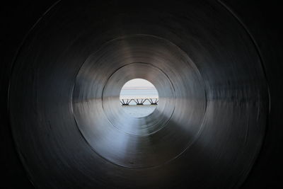 Close-up of tunnel