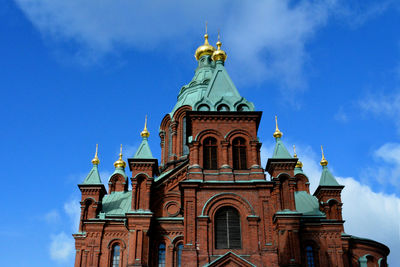 Low angle view of uspenski cathedral against sky