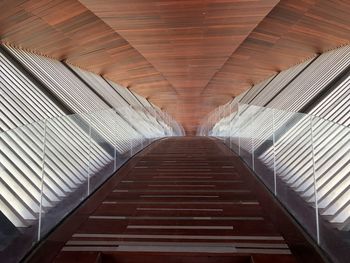 Low angle view of staircase in building