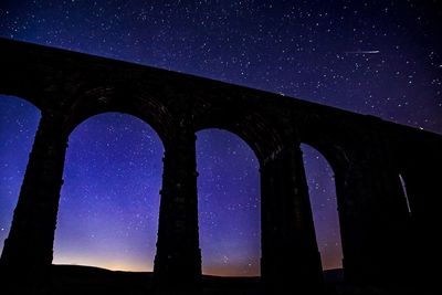 Low angle view of sky at night