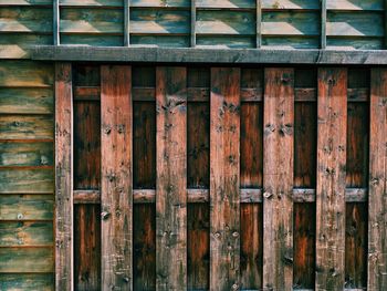 Full frame shot of old wooden door