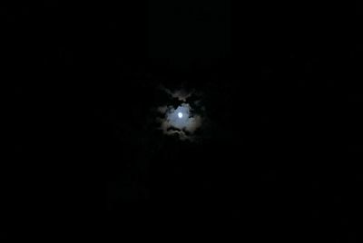 Low angle view of illuminated landscape