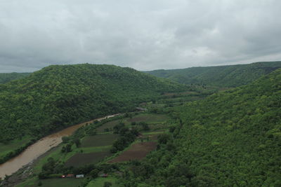 Scenic view of landscape against sky