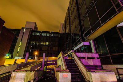 Low angle view of buildings against sky