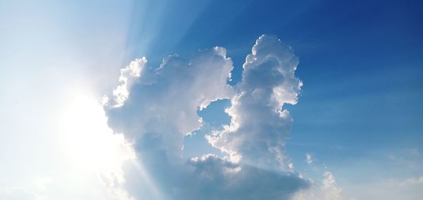 Low angle view of clouds in sky