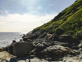 Scenic view of sea against sky