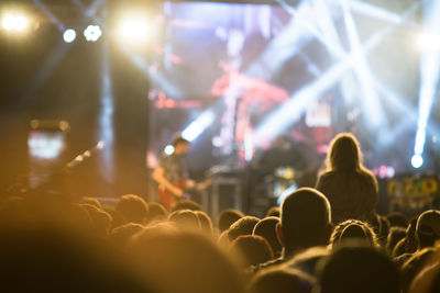 Crowd at music concert