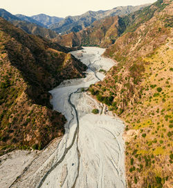 Landscape with mountains crossed by rivers amendolea