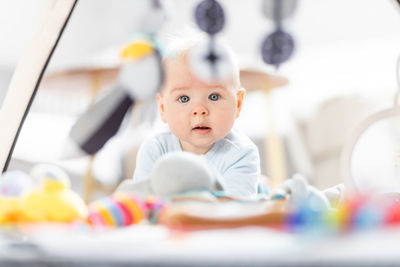 Portrait of cute baby girl