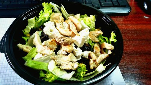 Close-up of salad in plate