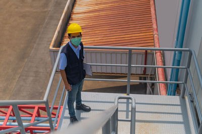 Man working at construction site