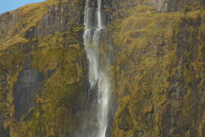 Scenic view of waterfall