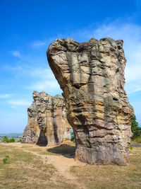 View of rock formations