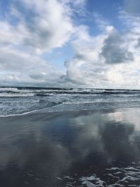 Scenic view of sea against sky