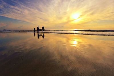 Beautiful sunrise at the beach