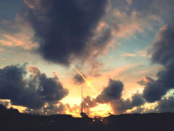 Scenic view of sky during sunset