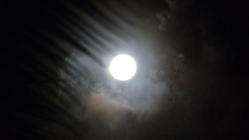 Scenic view of moon against sky at night