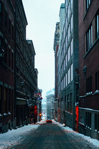 City street during winter