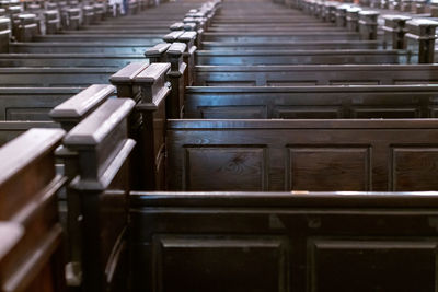 View of empty seats